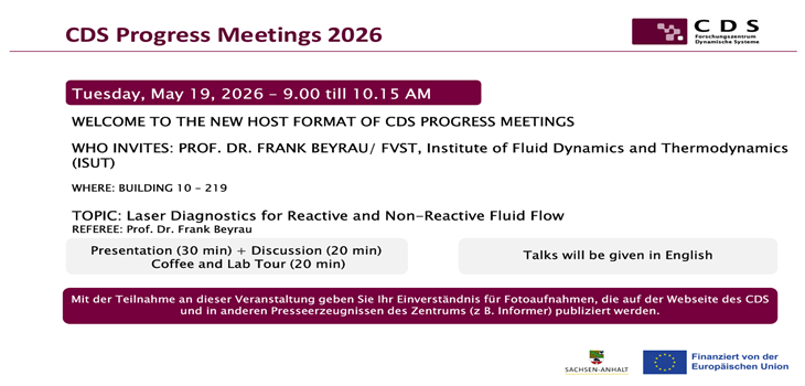 CDS Progress Meeting 19.Mai 2026